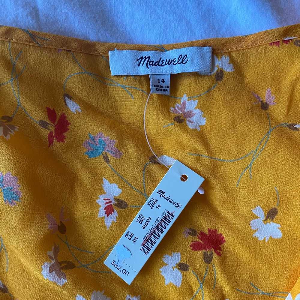 Madewell tie around blouse
